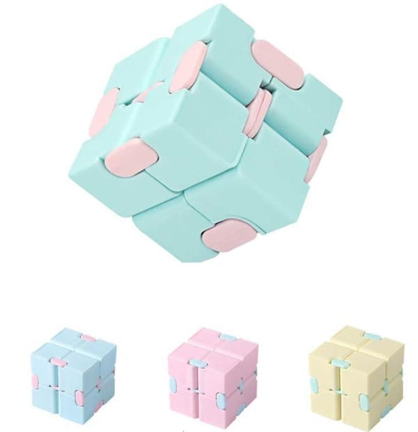Fidget Leker uendelighetskube Antistress blue