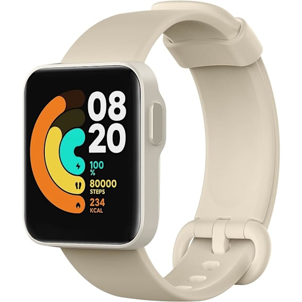 Yhteensopiva ranneke Xiaomi Mi Watch Lite/Redmi Watch -kelloon, pehmeä silikoninen vaihto-urheiluranneke OfF10-Valkoinen