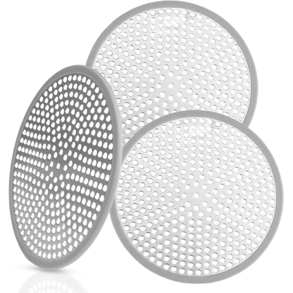 3 Delar Hårfångare för Dusch, 118 mm/ 4.65\" Hårfilter för Duschbadkar, Duschgaller, Anti-hår Badkarsfilter