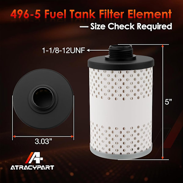 Bränsletankfilterelement (3-pack) │ Dieselfilter B10-AL