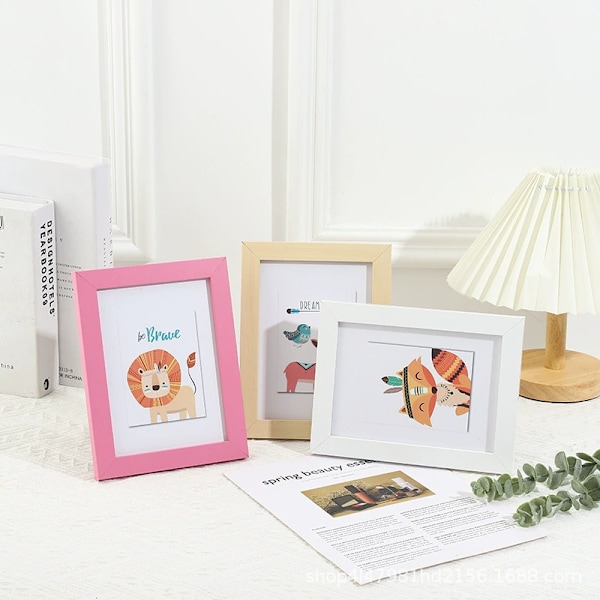 Rektangulær fotoramme med passepartout, 20 cm x 25 cm & 13 cm x 18 cm med passepartout, 2-pak, sort