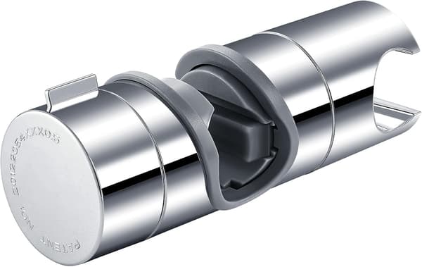 19-25MM Justerbar ABS Erstatning Hånddusj Skinnehode Glider Klemmeholder Brakett, Forkrommet