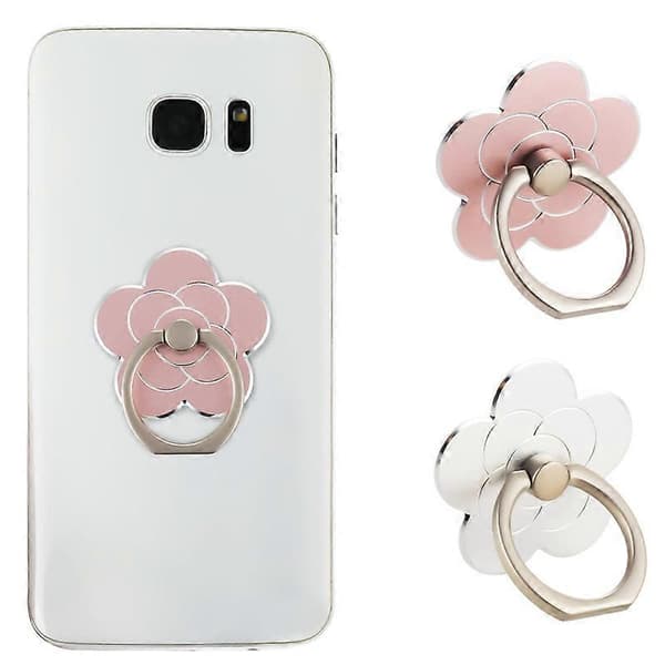 2 stk. Telefon Ring Holder Støtteben Mobiltelefon Blomst Fingerring