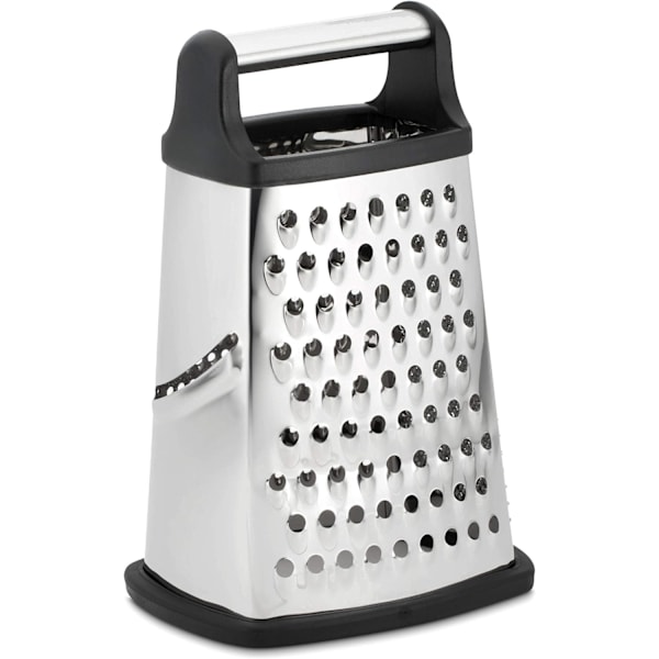 Profesjonell Rivjern, Rustfritt Stål med 4 Sider, Best for Parmesan, Grønnsaker, Ingefær