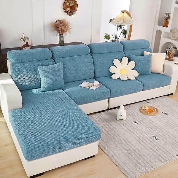 Sofa Setetrekk Stretch Sofatrekk, 1 Seter, L-formet Sjeselong Møbelbeskytter