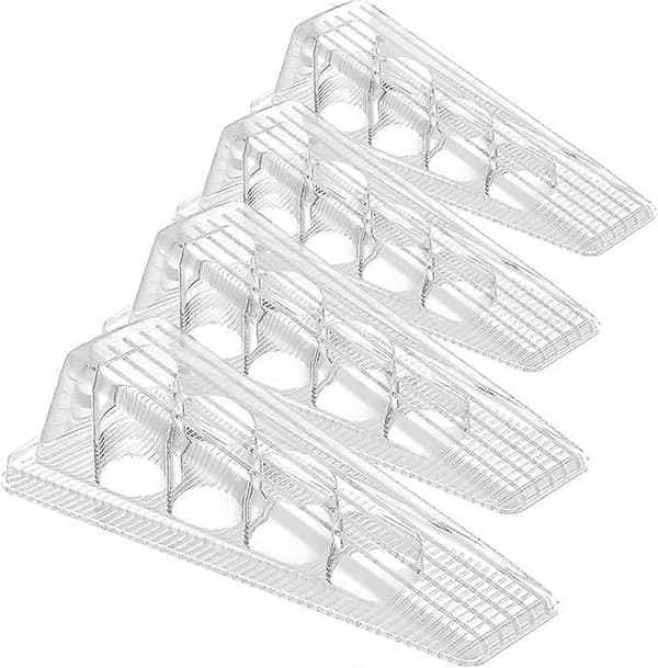 Dörrstoppar för dörrbotten på golv, gummikil (3-pack)