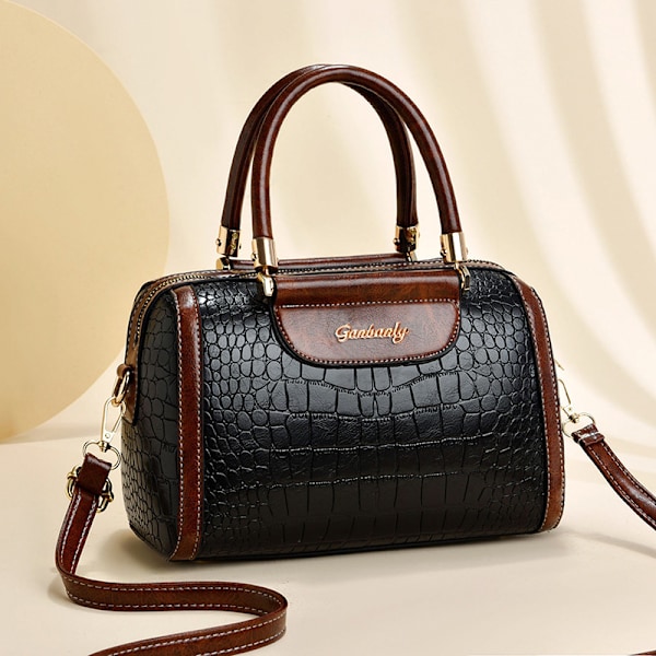 Damer Handväskor Crossbody Väska Mode Satchel Väskor PU Läder Övre Handtag Väskor Krokodil Axelväska Messenger Väskor