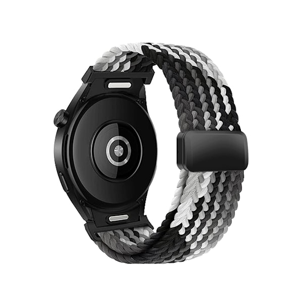 Flätat Galaxy Watch 7/6/5/4/FE-armband, One Click No Gap Classic-armband för kvinnor/män, stretchigt elastiskt tyg i nylon Sport Loop