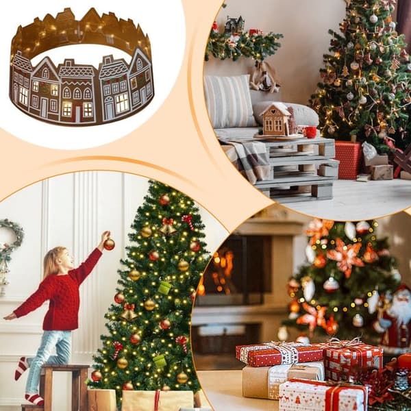 Pepparkakshus Julgransmatta, LED Julgransmatta Diameter 26 tum