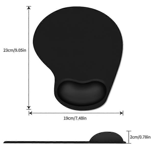 Ergonomisk musmatta med handledsstöd