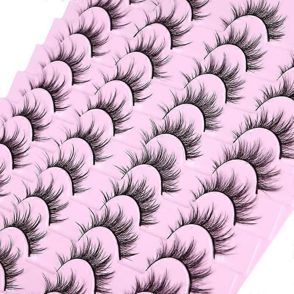 Løse Øyevipper Mink Øyevipper Fluffy 3D Faux Mink Katteøye Vipper