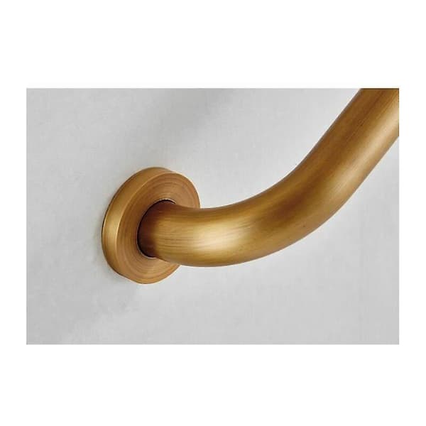 Retro Säkerhetsstång Bad Dusch Toalett 50CM, Väggmonterad Badrum Koppar Handduksställ