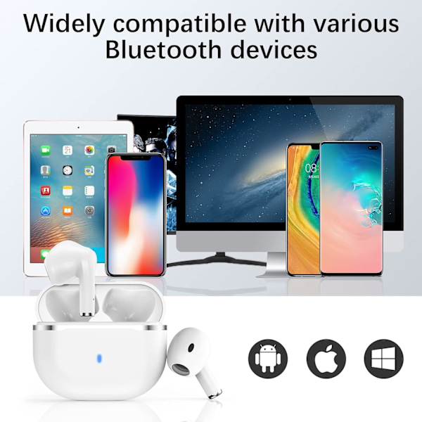 Bluetooth Langattomat Kuulokkeet Korvan Sisään, Bluetooth 5.2 Urheilukuulokkeet, Hi-Fi Stereo Type-C Latauskotelo