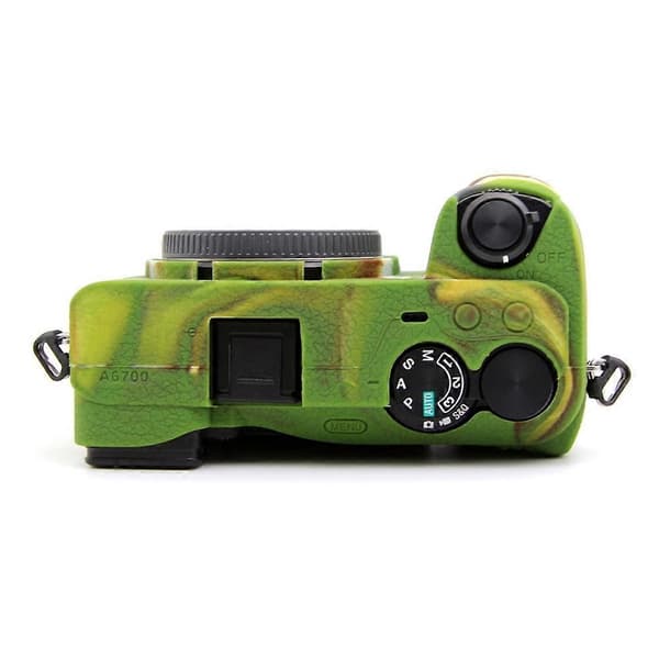 d0o Tekstureret etui til Sony A6700, ridsefast silikonecover, kamera e7M sleeve - Camouflage