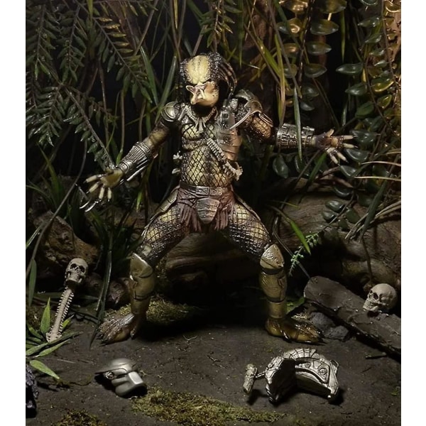 Predator Action Figure 30th Anniversary Special Edition, Ultimate Jungle Hunter 7i klassisk skräckfilm Samlarleksakspresent
