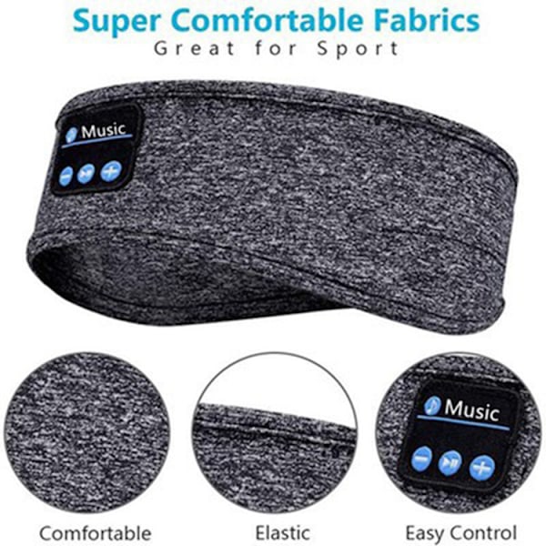 Bluetooth-unipäänauha rentoutumiseen – unikuulokkeet black