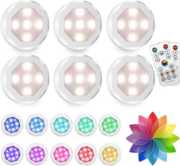 LED-skaplamper med fjernkontroll