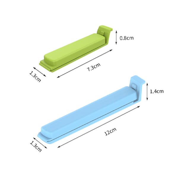 Sett med 7 lukkeklips, flere farger, størrelse: 7 klips, hver 12 cm lang.