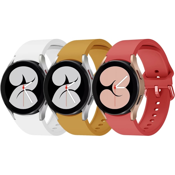 Kompatibel med Galaxy Watch 4 5 Series Armbånd, Blød Silikone Rem Sportsrem til Samsung Galaxy Watch 4 /Galaxy Watch 4 Classic /Galaxy Watch 5