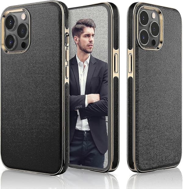 Iphone 13 Pro Max Cover, Business Slim Classic Cover Herre Sort