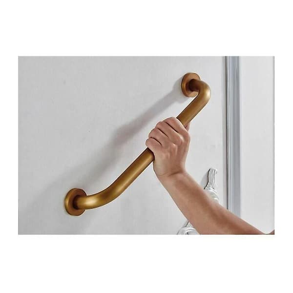 40CM Retro Grabbräda Säkerhet Koppar Badrum Dusch Toalett Väggmonterad Handduksställning
