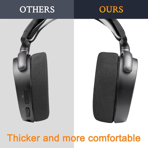 Øreputer Erstatning for SteelSeries Arctis 1/3/5/Arctis 7/7+/7P/7P+/7X/7X+/9/9X/Pro/Prime Headset, Øreputeputer