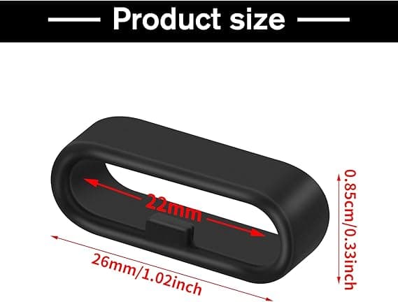 Urremærke Loop, Silikon Urrem Ringe, 10 stk., Urrem Holder til Smart Sport Ur