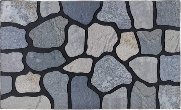 Dörrmatta, 50 x 80 cm, Entrématta utomhus, Robust, halkfri gummibaksida