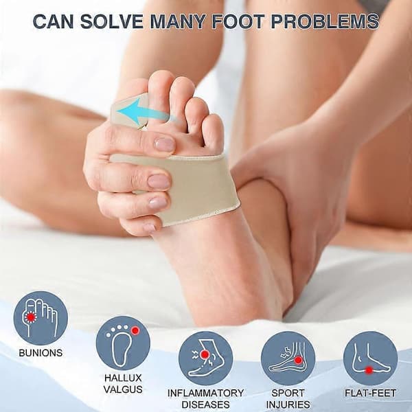 2 stk. Hallux Valgus Korrigerer for Kvinner og Menn, Hallux Valgus Tåkorrigerer