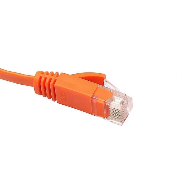 Ethernet Cat6 Internet Nätverk Platt Svart Kabel Sladd Patch Rj45 För PC Router