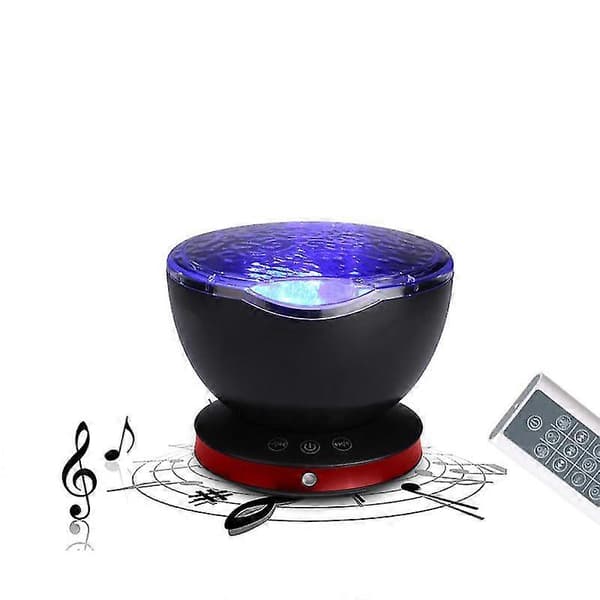 Ocean Wave Projektor LED Natlys Skylight Projektor Søvnhjælp Musikafspiller