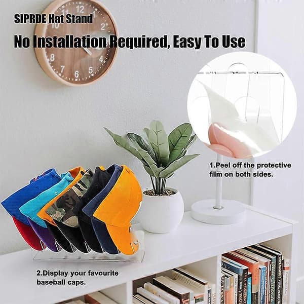 Hat Stativ til Baseball Caps Display og Organizer - 2 Pak