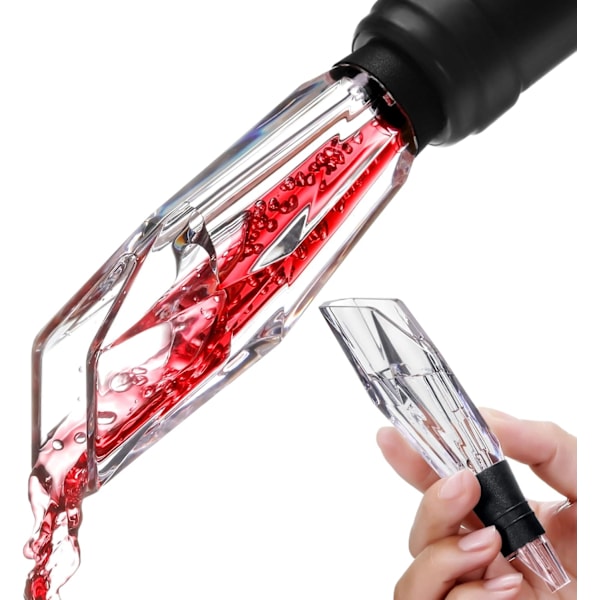 Vinaerator - Hällpip i flaska - Hällpip - Diffuser - Dispenser - Aireatorer - Enstaka karaff - Droppfri hälluppsättning