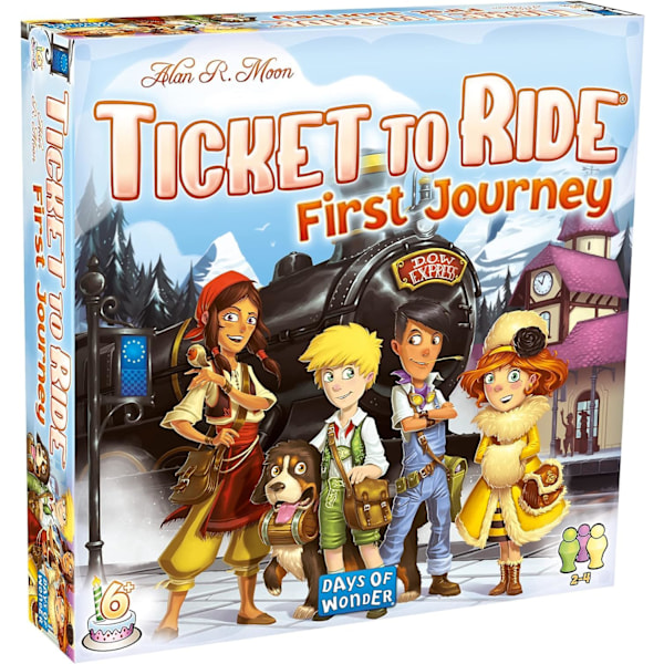 Days Of Wonder | Ticket To Ride Første Reise Europa Brettspill | Alder 6+ | For 2 Til 4 Spillere | Gjennomsnittlig Spilletid 15-30 Minutter