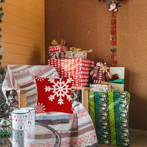 Julkuddeöverdrag, Julkuddeöverdrag i Linne, Julkuddeöverdrag för Dekoration, Julkuddar för Soffa, för Soffa, Vardagsrum, Sovrum