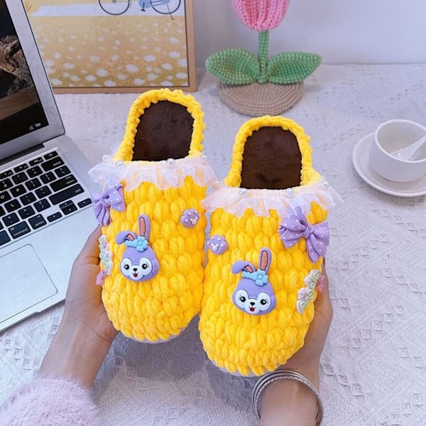 Stickgarn 4xStickgarn för Virkning, Mjuk Chunky Garn för Garnprojekt Goose yellow