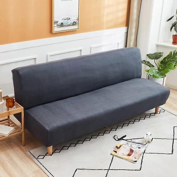 Sofföverdrag utan armstöd stretch armlös soffa överkast 2-sits sofföverdrag