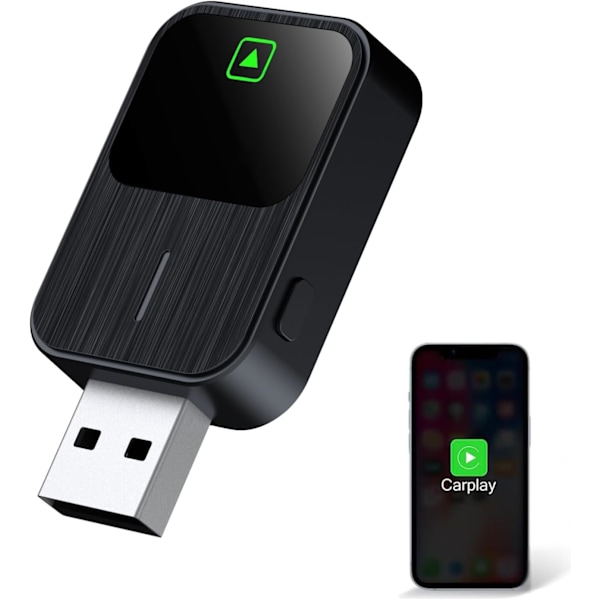 Trådlös CarPlay-adapter för iPhone, Trådlös CarPlay-dongeladapter med snabb anslutning - Liten storlek