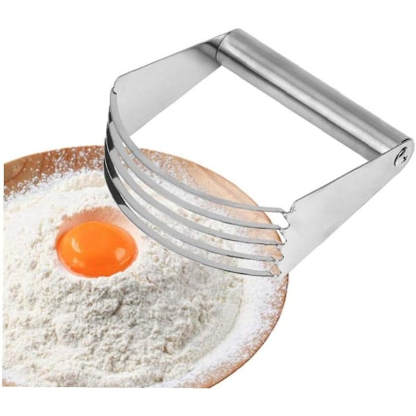 Kök Rostfritt Stål Manuell Deg Blander Tillbehör Bakning Bakverk Blad Mjöl Mixer