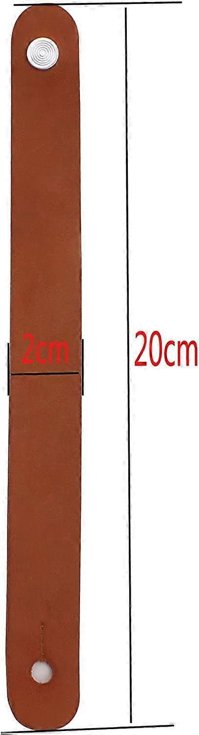 2 stk. guitarrem syntetisk læder hovedstykke adapter (brun)