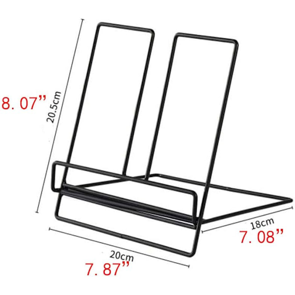 Multifunktionell hopfällbar metallrecept hållare kokbok stativ, surfplatta, iPad, bok, katalogstöd