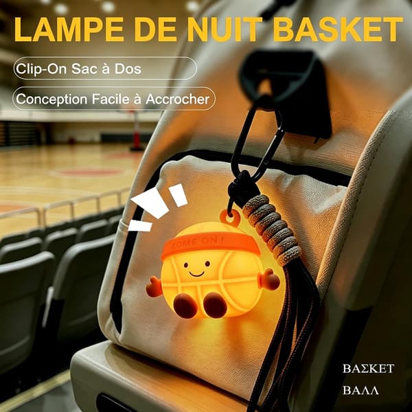 Nattlys for barn, oppladbar rød LED, soveromslampe gave