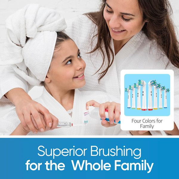 Hammasharjan Pää 8 Pakkaus 4X Oral B Cross Action Hammasharjan Pää ja 4X Oral B Precision Clean Hammasharjan Pää