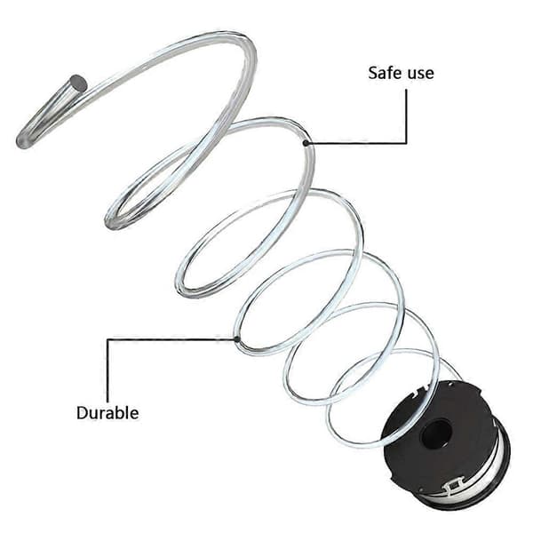 6 stk. spoler til Black &amp; Decker GH710/GH700/GH750 plæneklippere, erstatningsspoler, DF-065-BKP