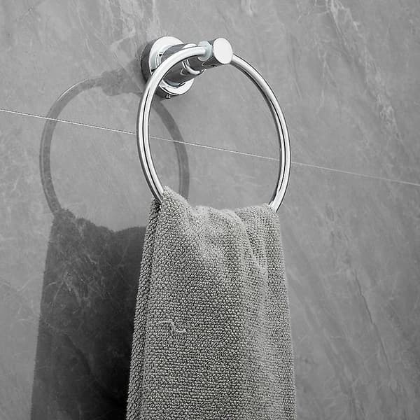 Sugpropp Ring Handdukshängare i Rostfritt Stål för Kök och Badrum Rund Väggmonterad