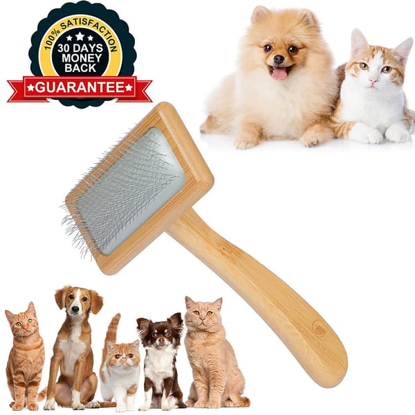 Kæledyrsbørste til hunde og katte, selvrensende kam, til lang- og korthårede kæledyr, hårfjerningsværktøj til hunde og katte