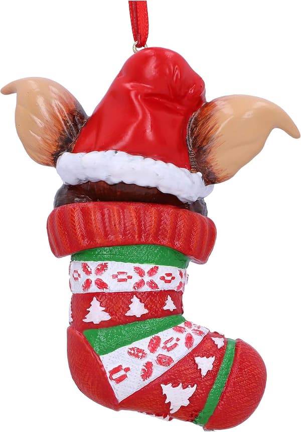 Hængende festlig dekorativ julepynt, rød, 12 cm