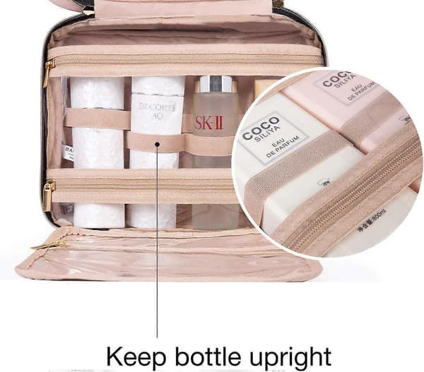 Stor hængende toilettaske (Pink)