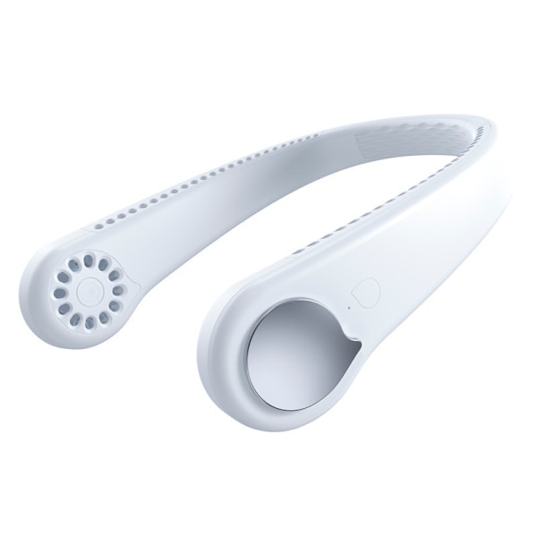 Bærbar Bladløs Halsventilator med 360° Luftstrøm, Mini USB Genopladelig Elektrisk Ventilator, Håndfri Bærbar Halsbåndsventilator