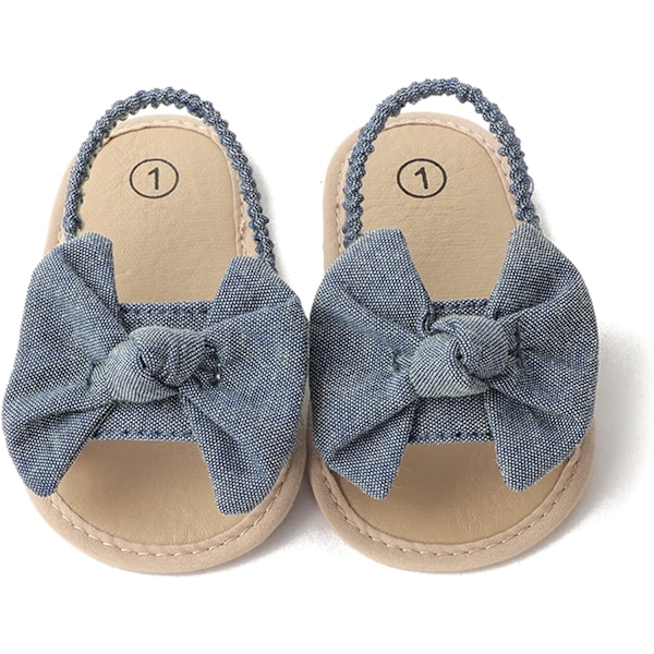 Baby Sandaler Baby Grirls Skor Toddler Prewalker Baby Första Gåskor 0-6 månader, 11 cm